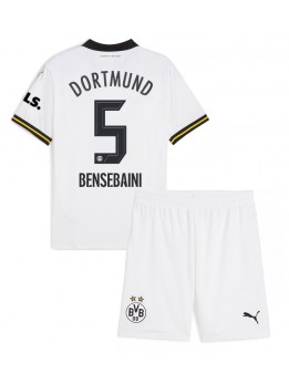 Borussia Dortmund Ramy Bensebaini #5 Ausweichtrikot für Kinder 2024-25 Kurzarm (+ Kurze Hosen)